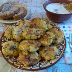 Potato Patties with Sauce and Dill