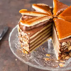 Caramel Cake with cocoa