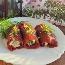 Festive Red Pepper Rolls