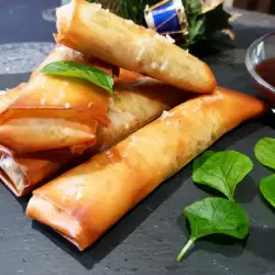 Duck Rolls with Sweet and Sour Fig Sauce
