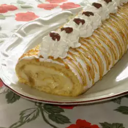 Chocolate Roll with Eggs
