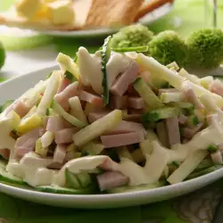 Cucumber Salad with Ham