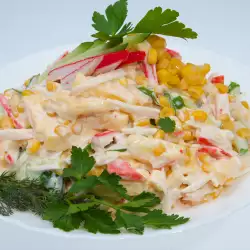 Salad with Corn and Peppers