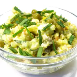 Salad with Corn and Cream Cheese