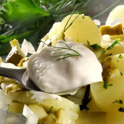 Potato Salad with Onion and Mayonnaise