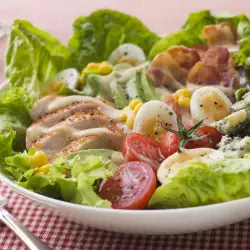 Meat Salad with Basil