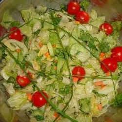 Vegetable Salad with iceberg lettuce