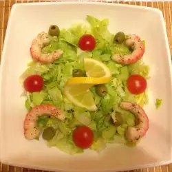 Green Salad with shrimp