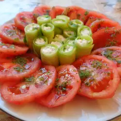 Tomato Salad with cucumbers