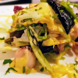 Warm Salad with Calamari and Chicory