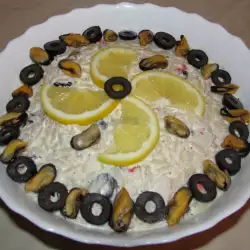 Seafood Salad with Orzo and Olives