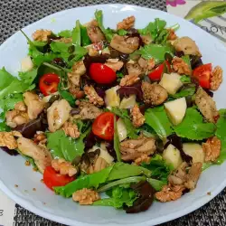 Meat Salad with Walnuts