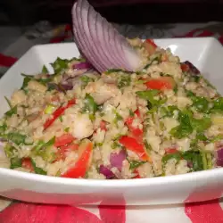 Tabbouleh with onions