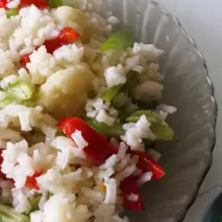 Rice Salad with peppers