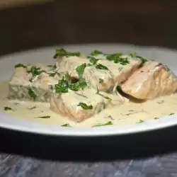 Salmon with Lemon-Cream Sauce