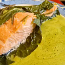 Salmon with Chard Cream