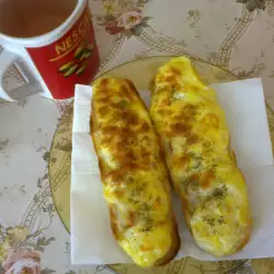 Baguettes with eggs