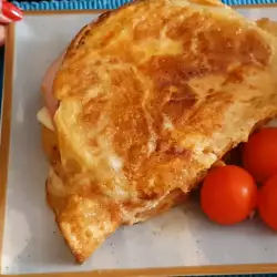 Omelette with butter