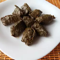 Balkan recipes with vine leaves