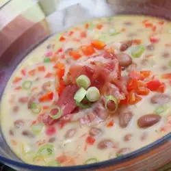 Milk Soup with peppers