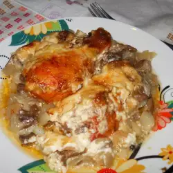 Oven-Baked Drumsticks with Onions