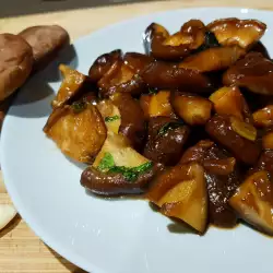 Caramelized Shiitake Mushrooms in Soy Sauce