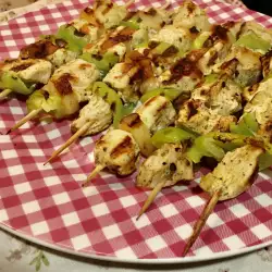 Chicken Skewers with Peppers