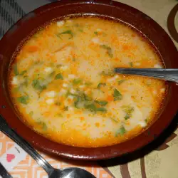 Tripe Soup with Milk, Garlic and Parsley