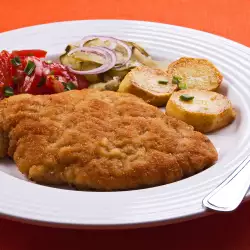 Schnitzels with cheese