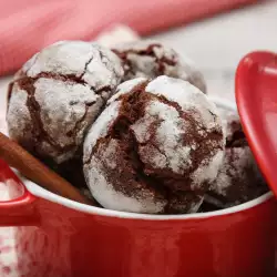 Chocolate Cookies with Powdered Sugar