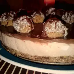 Chocolate Cheesecake with Biscuits