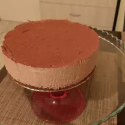 Chocolate Cheesecake with Cream