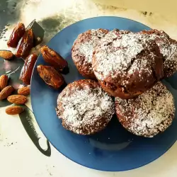 Chocolate Muffins with Almonds