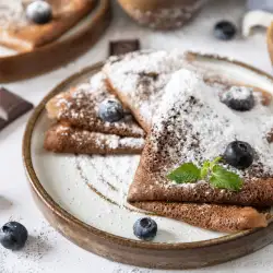 Delicate Thin Chocolate Pancakes
