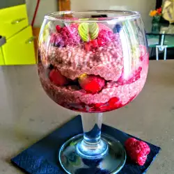 Chia Dessert with Raspberries