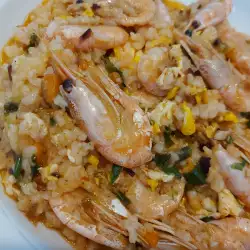 Shrimp with Rice and Parsley