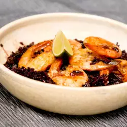 Shrimp with Rice and Parmesan