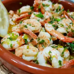 Pan-Fried Shrimp with White Wine