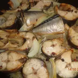 Fish in oven with Onions