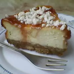 Cake with Cottage Cheese and Biscuits