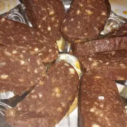 Chocolate Salami with butter