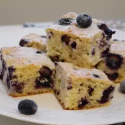 Blueberries and Cottage Cheese Cake