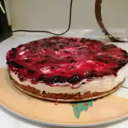 Sour Cream Torte with Blueberries