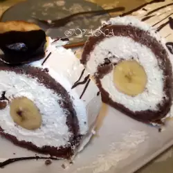 Swiss Roll with flour