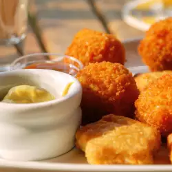 Breaded Cheese Curds with beer