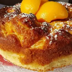 Peach Cake with Baking Powder