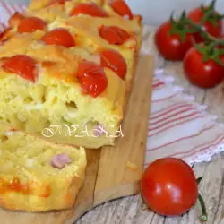 Salty Cake with tomatoes