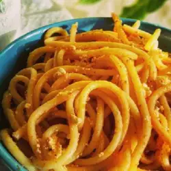 Spaghetti with Feta Cheese