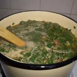 Spinach Soup with tomatoes