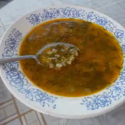 Spinach with Rice and Tomatoes